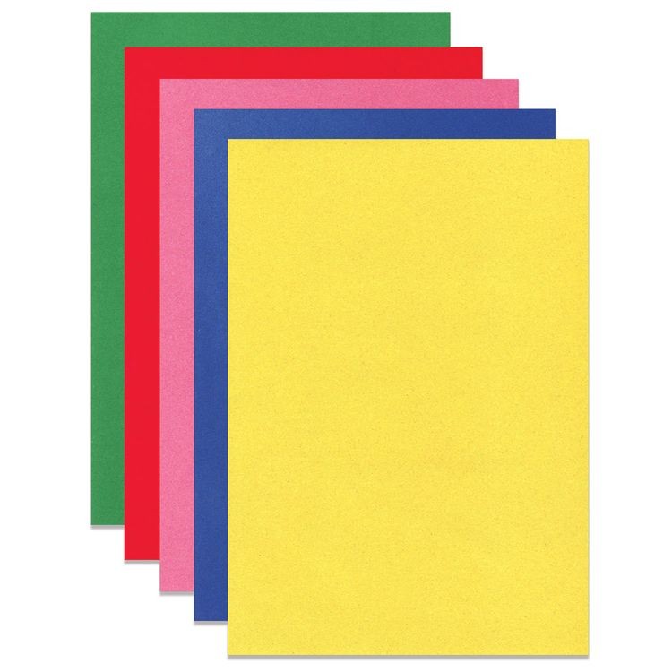 Картон цветной «Юнландик на озере» А4 бархатный, 5 л., 5 цв., 180 г/м2, Юнландия — картинка 2