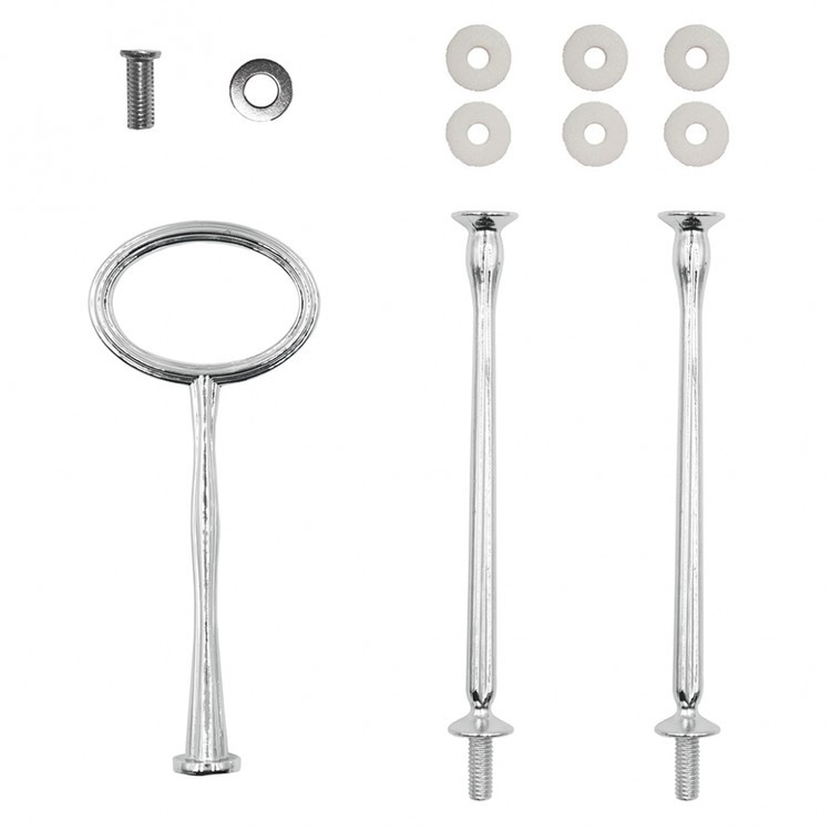 Фурнитура для фруктовницы Овал серебряная — картинка 2