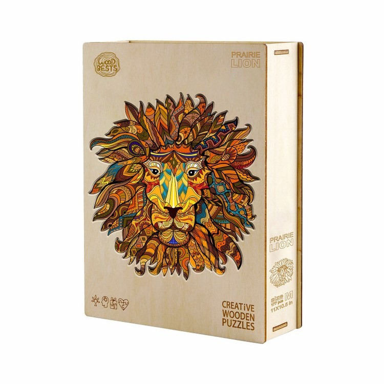 Деревянные пазлы «Царь Зверей L», Woodbests — картинка 5