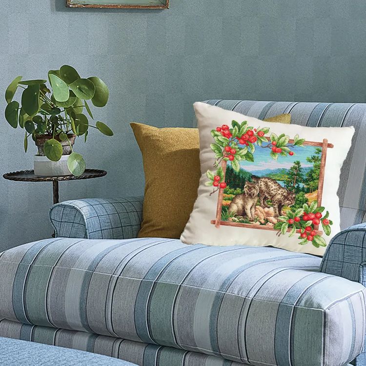 Набор для вышивания «Таежная семья. Рыси» — картинка 8