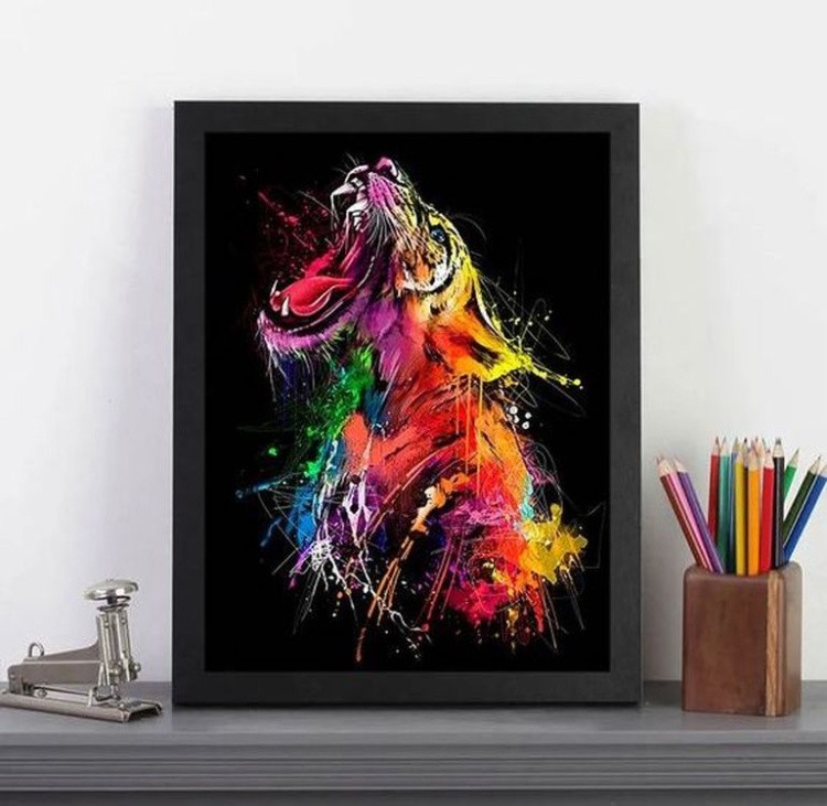 Алмазная вышивка «Яркий тигр» — картинка 3