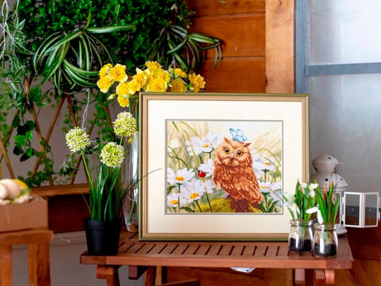Набор для вышивания «Совенок в ромашках» — картинка 4