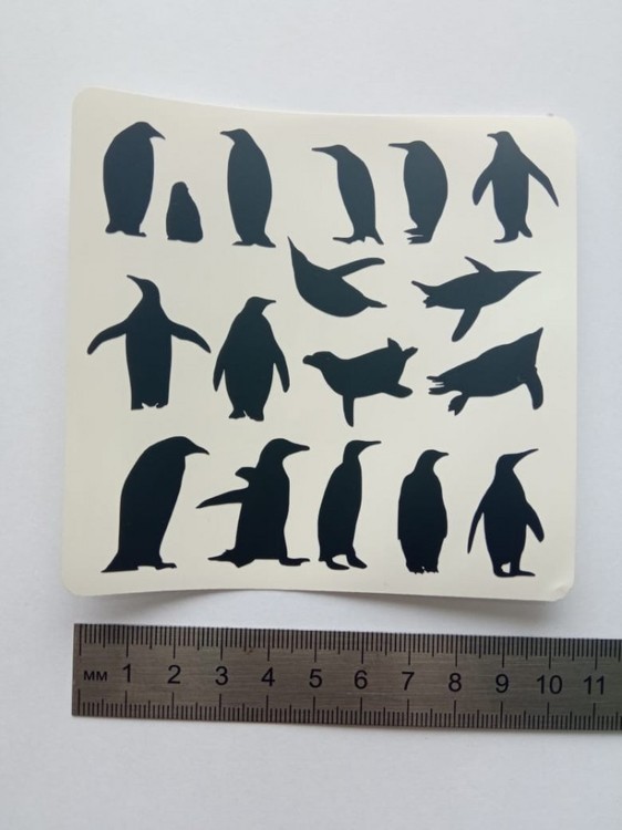 №915 Наклейка (Черные) Sticker, Art Blong — картинка 3