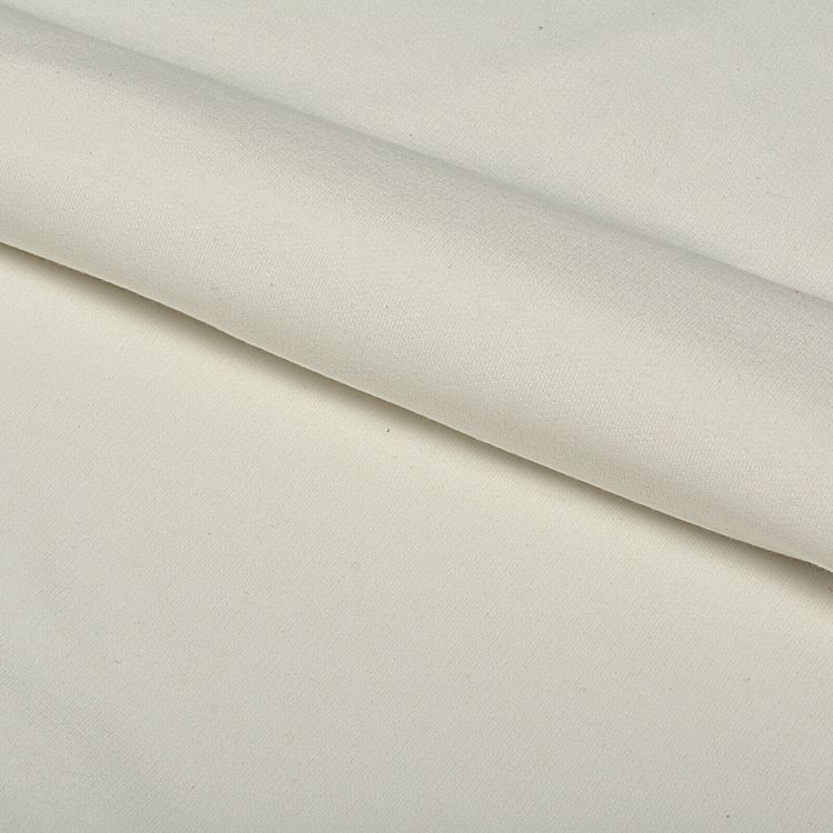 Ткань трикотаж Футер 2х нитка, начес, с лайкрой, 6 м, ширина 200 см, цвет: безе, TBY — картинка 4