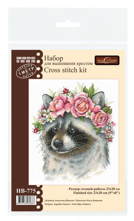 Набор для вышивания «Очаровательный енот» — картинка 6