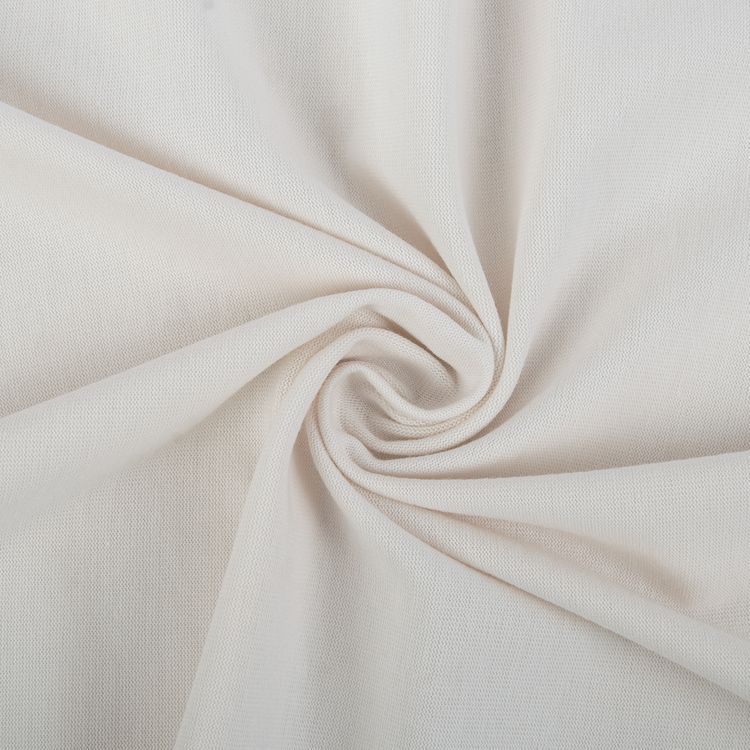 Трикотаж кукольный, 50x55 см, 225 г/м2, 100% хлопок, цвет: №01 слоновая кость, Peppy — картинка 2