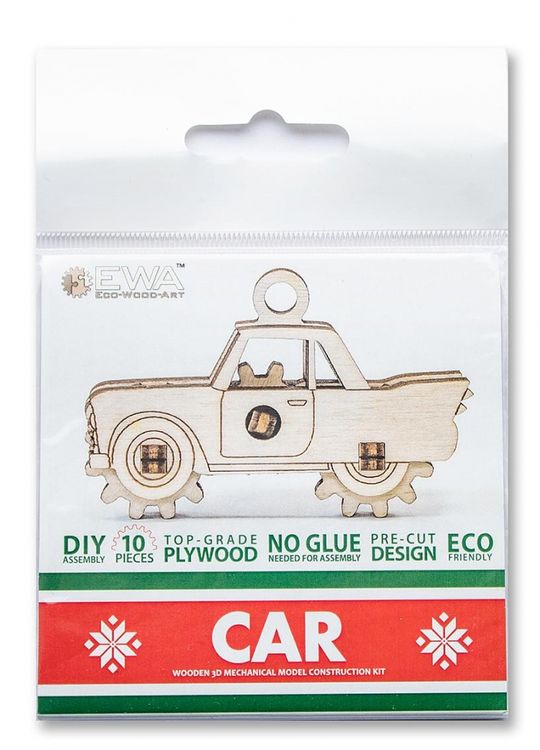 Конструктор из дерева Эвик: Автомобиль, Eco Wood Art — картинка 2