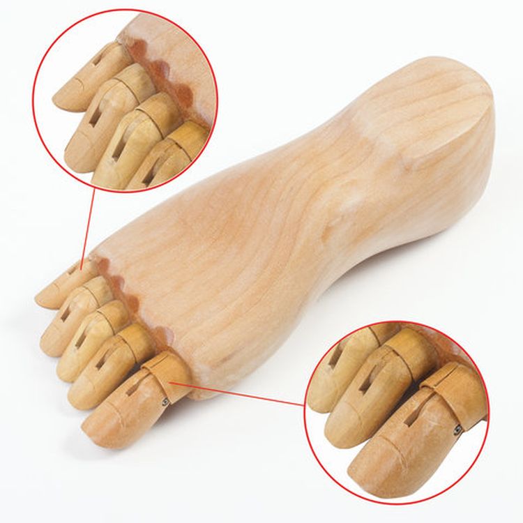 Манекен художественный «Стопа», длина 25 см., мужская правая, дерево, BRAUBERG ART CLASSIC  — картинка 6