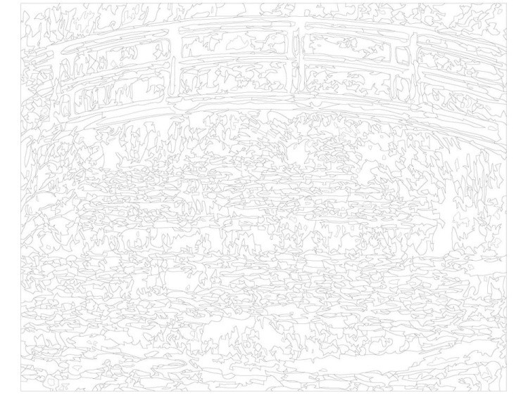 Картина по номерам «Мост через пруд» — картинка 3