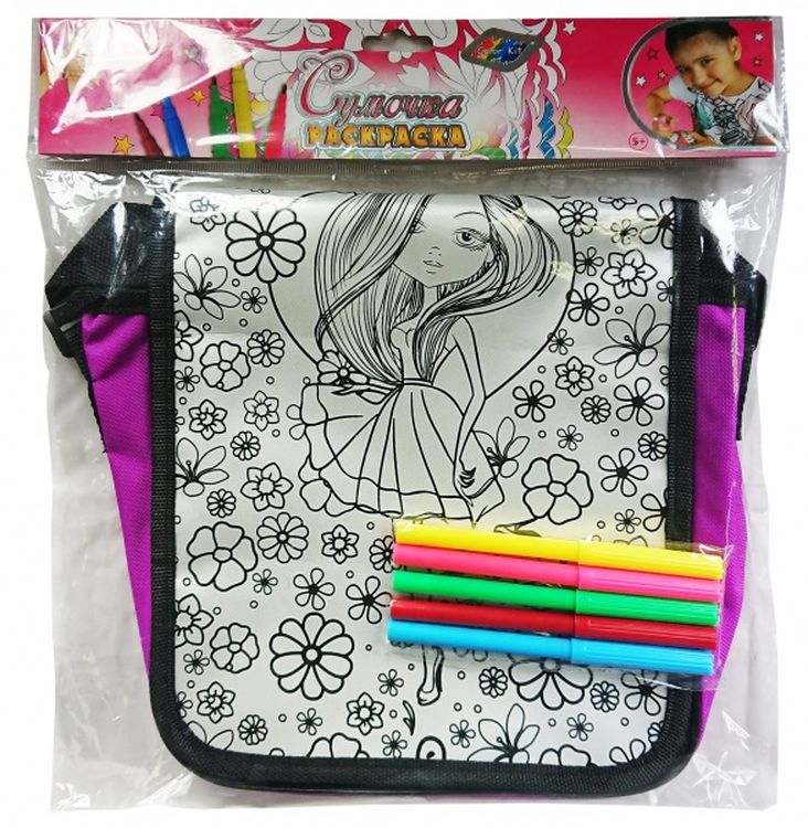 Сумка-раскраска «Красотка» — картинка 4