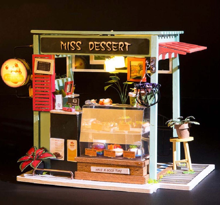 Набор для создания миниатюры (румбокс) «Кондитерский магазинчик» — картинка 4