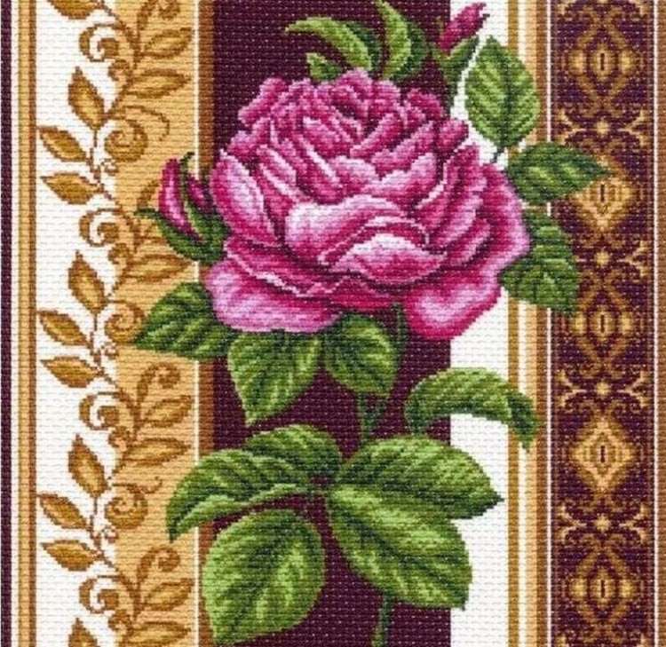 Рисунок на ткани «Розовый каприз 2»