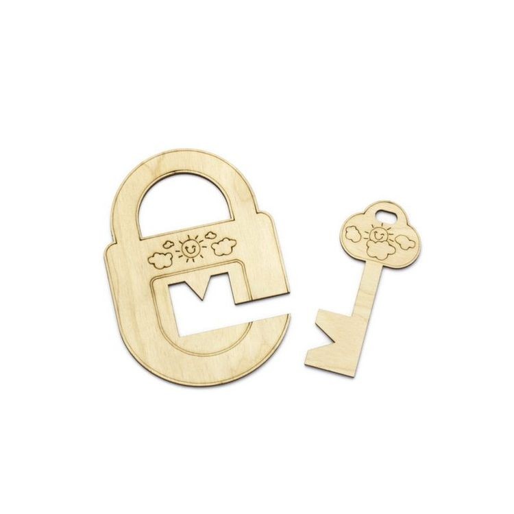 Развивающее пособие из дерева «Замочки и ключики, №4» — картинка 5