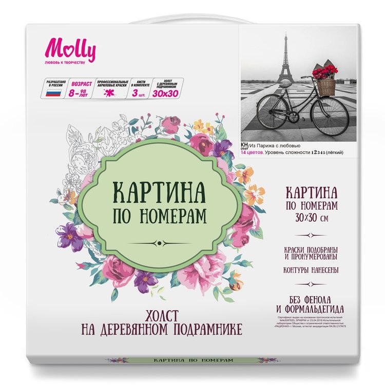 Картина по номерам «Из Парижа с любовью» — картинка 2