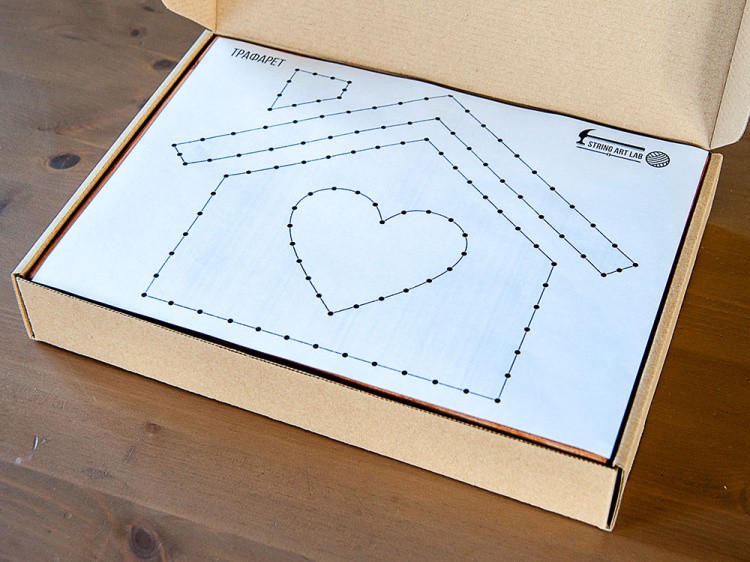 Набор для творчества STRING ART «Дом» — картинка 3