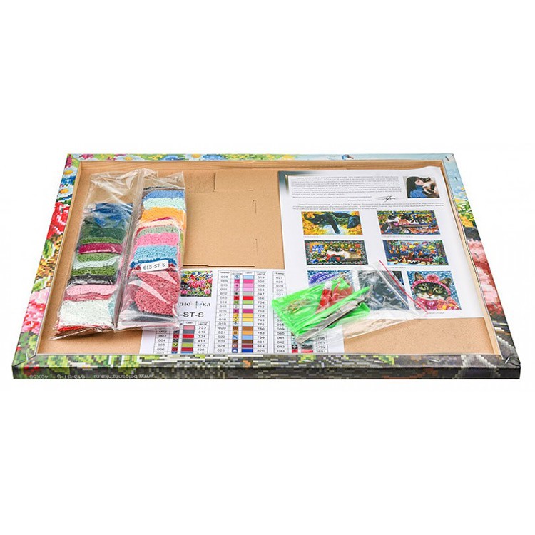 Алмазная вышивка «Корзина с цветами» — картинка 3