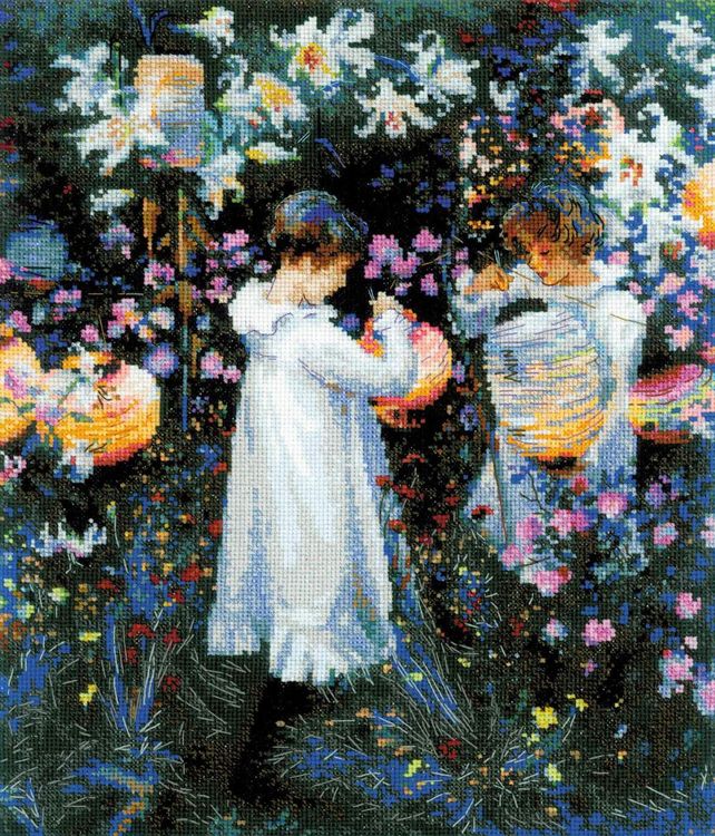 Набор для вышивания «Гвоздика, лилия, лилия, роза» по мотивам картины Д.С. Саржнета