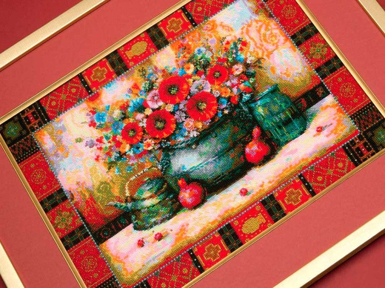 Набор для вышивания «Натюрморт по мотивам картины Н. Джапаридзе» — картинка 3