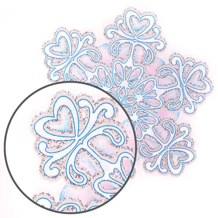 Украшение для окон и стекла «Цветные снежинки 2» — картинка 5