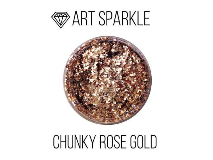 Глиттер крупный Chunky Rose Gold, 50 г, Craftsmen.store