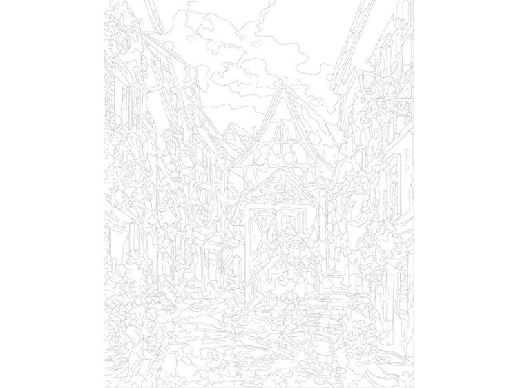 Картина по номерам «Городские улицы» — картинка 3