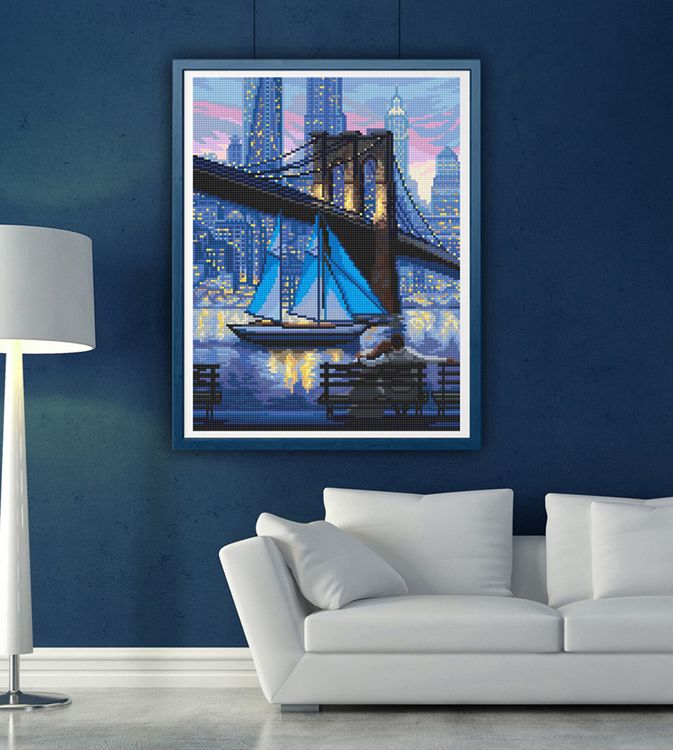 Алмазная вышивка «Бруклинский мост» — картинка 3