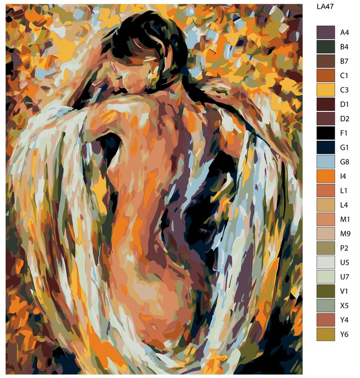 Картина по номерам «После купания» — картинка 2