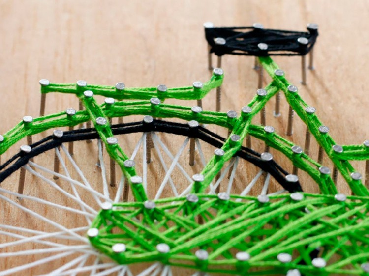 Набор для творчества STRING ART «Велосипед» — картинка 2