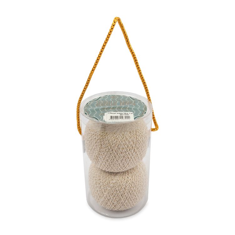 Пряжа ПНК им.Кирова Золотые шары (0102), молочный, 2 шт. по 50 г — картинка 2