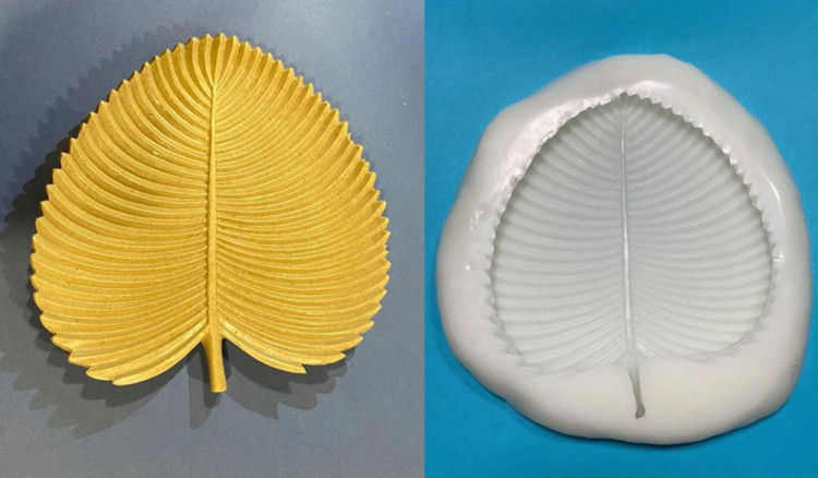 Молд №501 Объемный лист, 1 шт., Art Blong — картинка 2