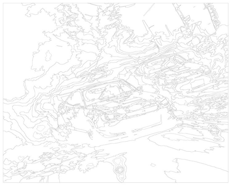 Картина по номерам «Машины: Гонка на лесной трассе» — картинка 3