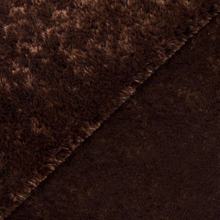 Плюш, 48x48 см, 288 г/м2, 100% полиэстер, цвет: коричневый/brown, Peppy