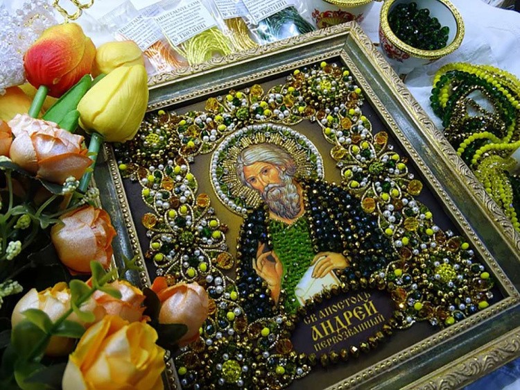 Набор вышивки хрустальными камнями «Святой Андрей» — картинка 6