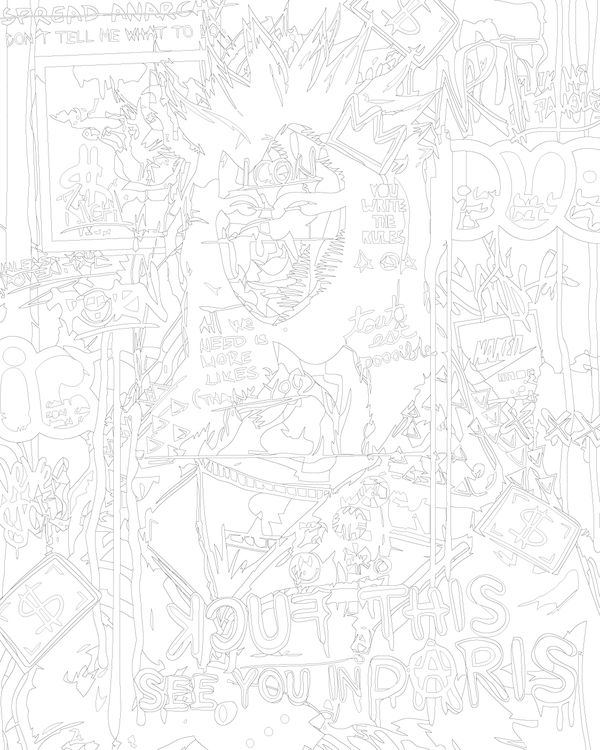 Картина по номерам «Pop Art Поп-арт: Мона Лиза панк» — картинка 2