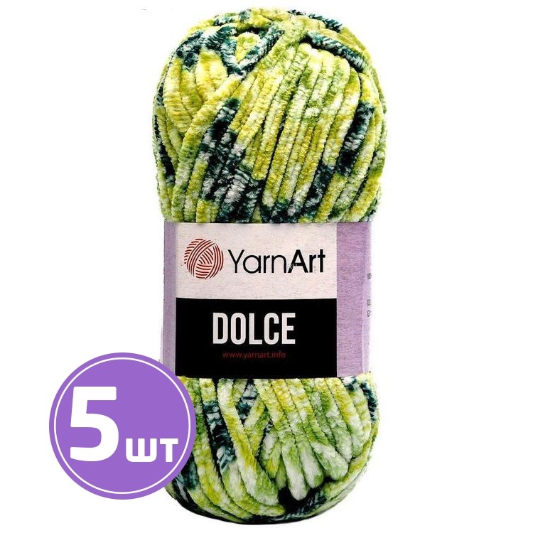 Пряжа YarnArt Dolce (808), принтованный, 5 шт. по 100 г