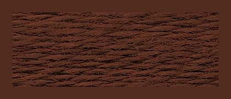 Нитки мулине (шерсть/акрил), 10 шт. по 20 м, цвет: №861 коричневый, Риолис