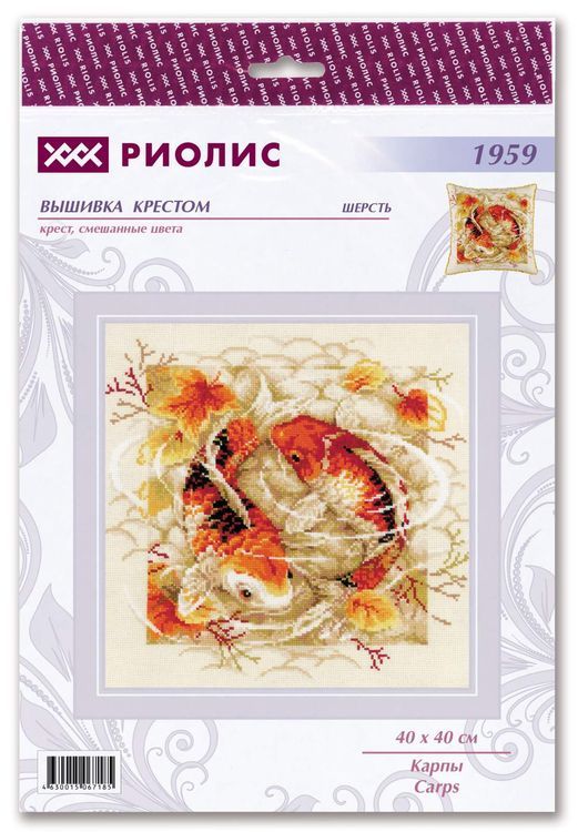 Набор для вышивания «Панно/подушка Карпы» — картинка 3