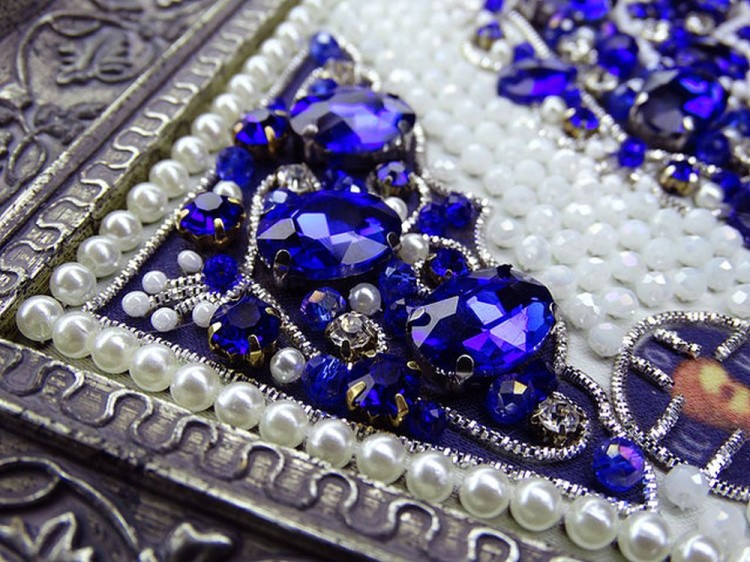 Набор вышивки хрустальными камнями «Николай» (синий) — картинка 10