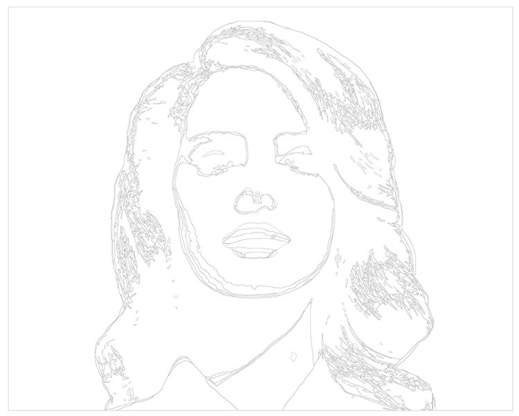 Картина по номерам «Lana Del Rey Лана Дель Рей: Поп-арт» — картинка 3