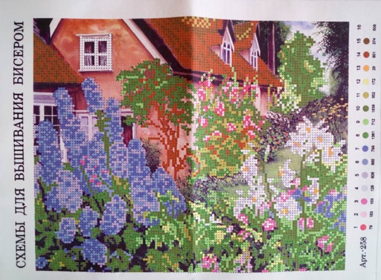 Набор вышивки бисером «Бабушкин садик» — картинка 2