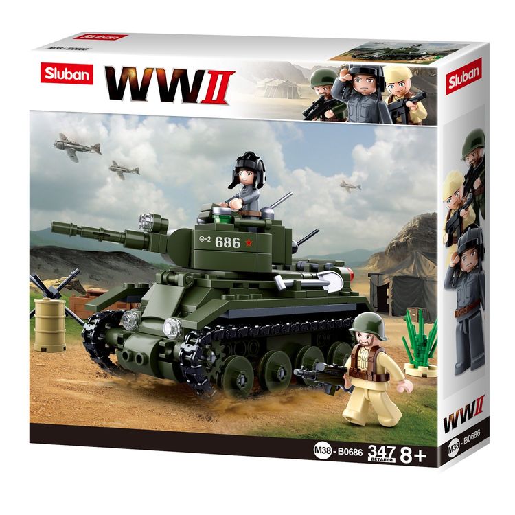 Конструктор «Вторая мировая война.Танк БТ», 347 деталей — картинка 2