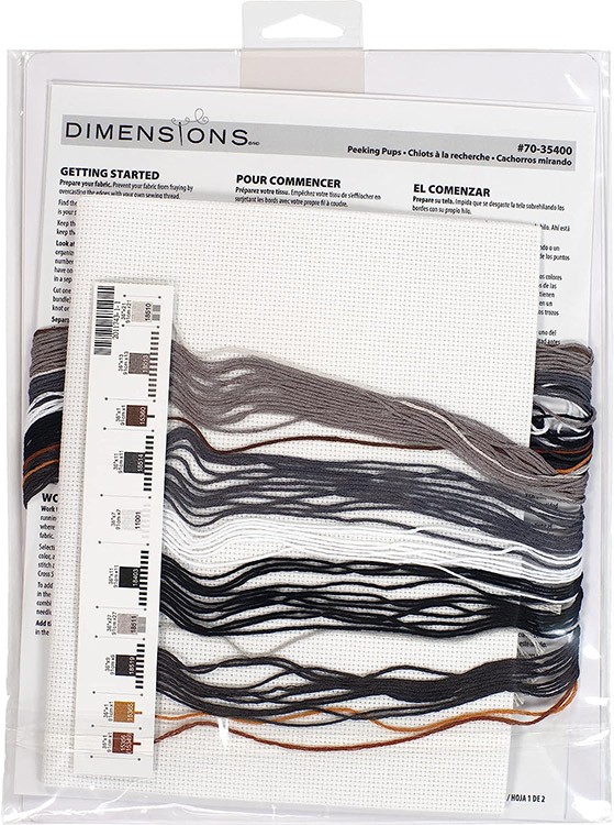 Набор для вышивания «Любопытные щенки» — картинка 6