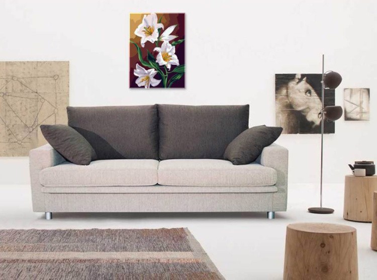 Картина по номерам «Белые лилии» — картинка 2