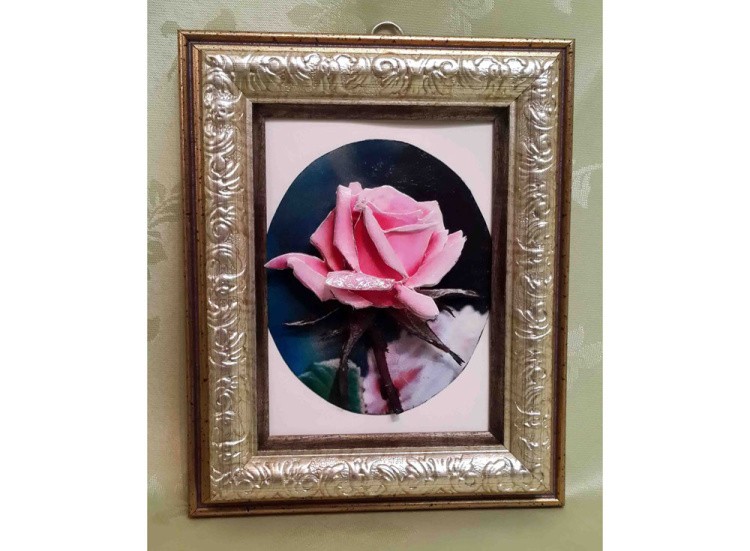 Папертоль «Миниатюра. Роза в овале» — картинка 2