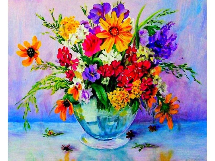 Картина по номерам «Яркий букет» — картинка 2