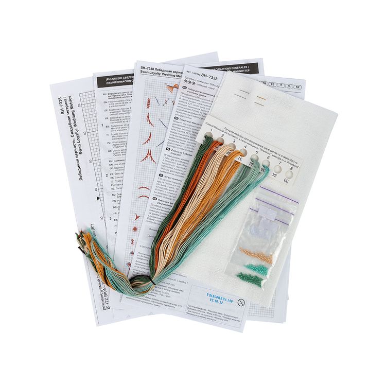 Набор для вышивания «Лебединая верность. Свадебная метрика» — картинка 3