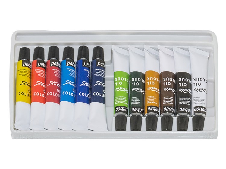 Краски Pebeo масляные 12 цветов набор XL 12 мл — картинка 3