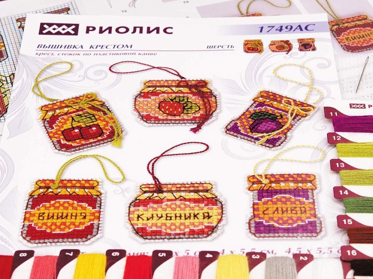 Набор для вышивания «Баночки с вареньем» — картинка 4