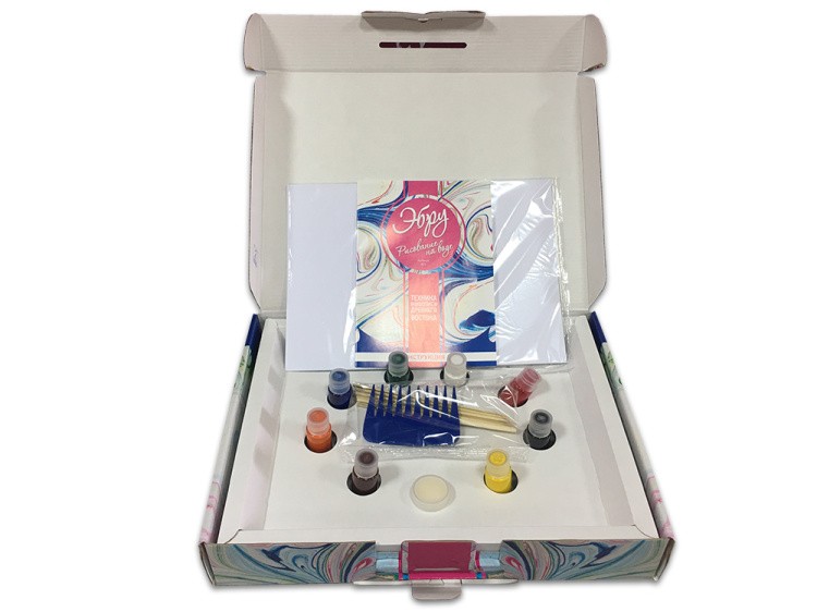 Набор для эбру, 8 цветов, Master IQ² — картинка 2