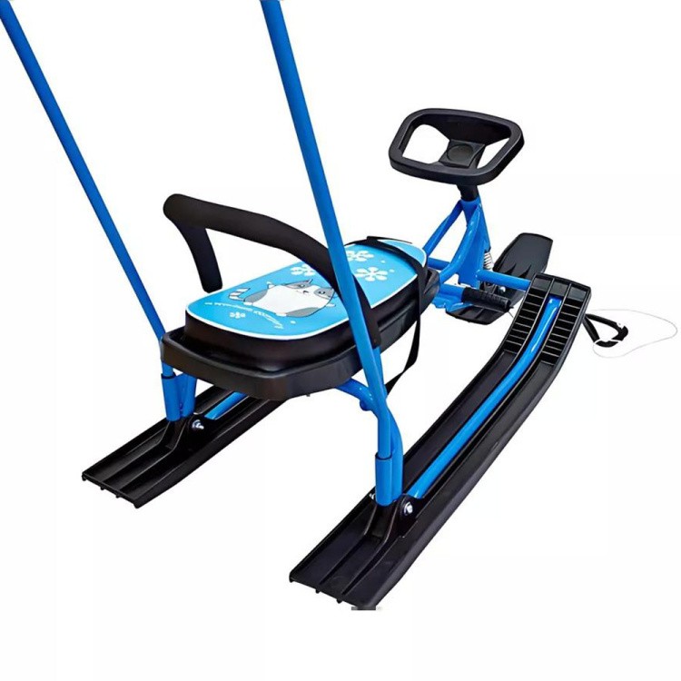 Снегокат детский 140 GO GO Winter cat с ручкой — картинка 8